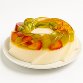 Gelatina Queso y frutas