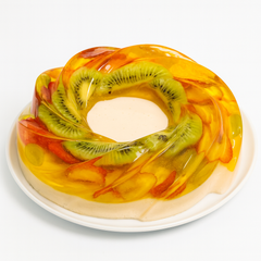 Gelatina Queso y frutas